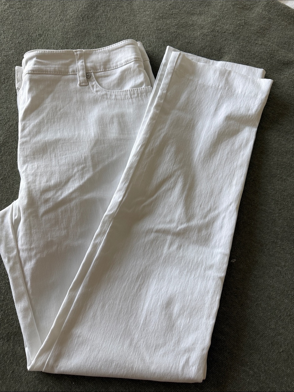 Zac & Rachel White Straight-Leg Chinos